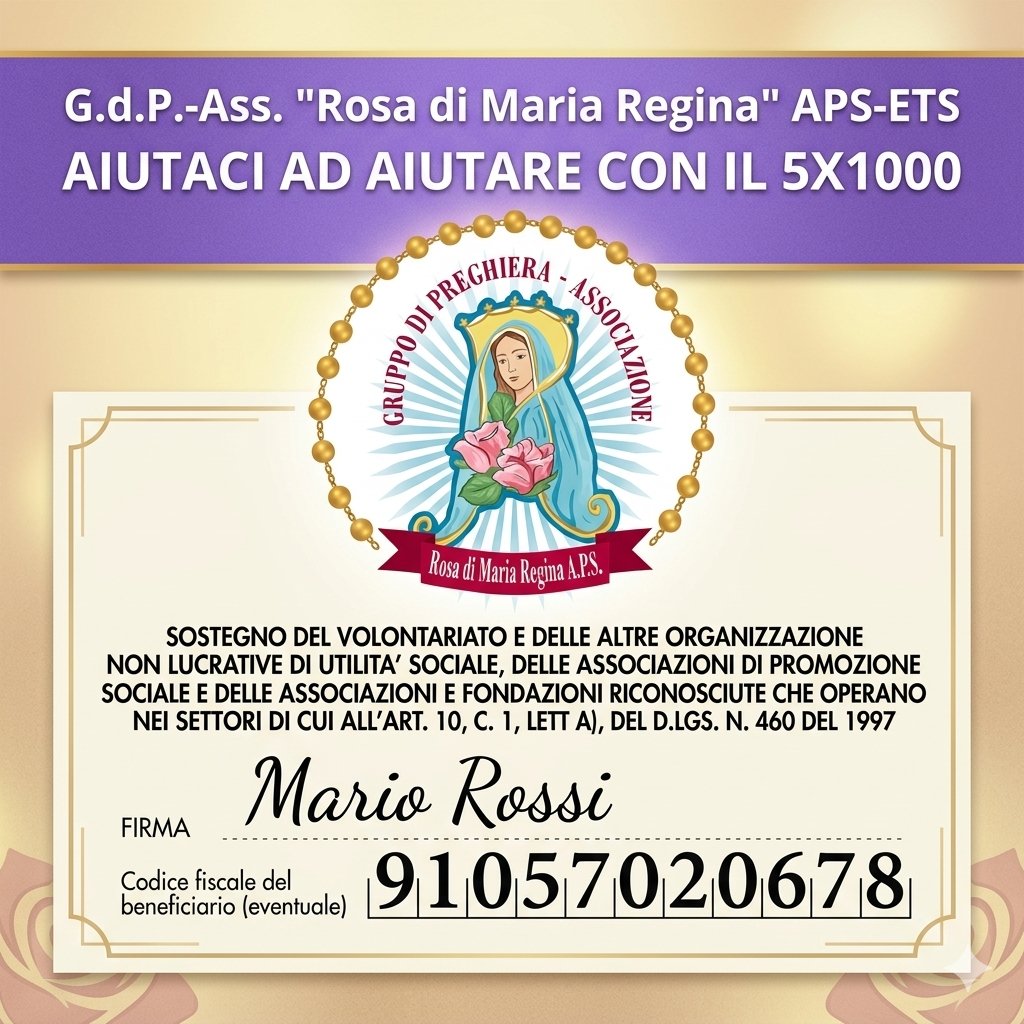 SOSTIENI I NOSTRI PROGETTI: DONA IL 5 X 1000 – BASTA UNA FIRMA !