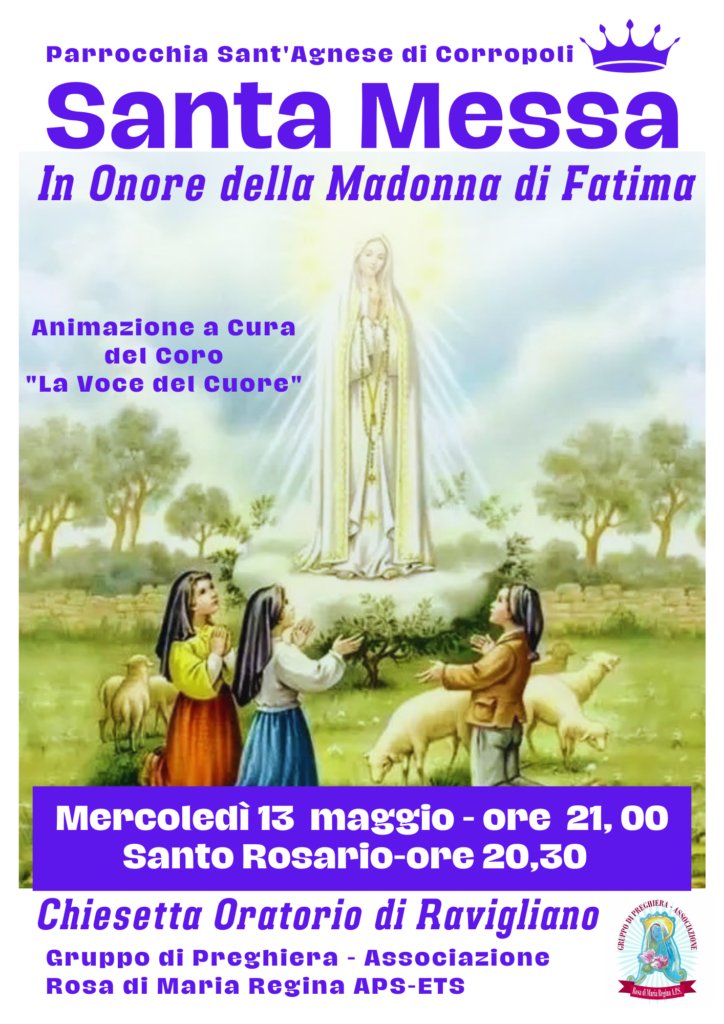 SANTA MESSA IN ONORE DI NOSTRA SIGNORA DI FATIMA