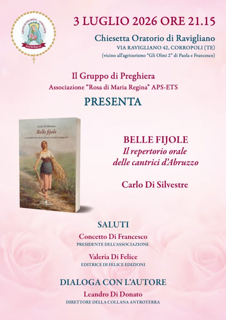 UN VIAGGIO NELLA TRADIZIONE: LA PRESENTAZIONE DI “BELLE FIJOLE” ALLA CHIESETTA ORATORIO DI RAVIGLIANO