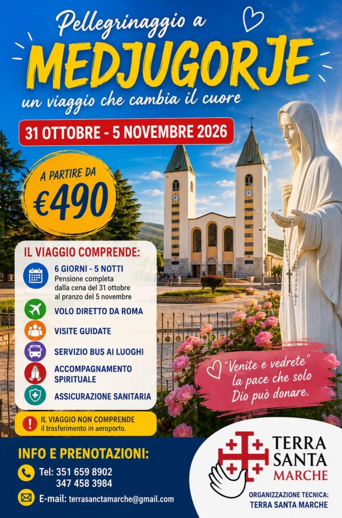 Pellegrinaggio a Medjugorje: un viaggio che cambia il cuore dal 31 Ottobre al 5 Novembre 2026